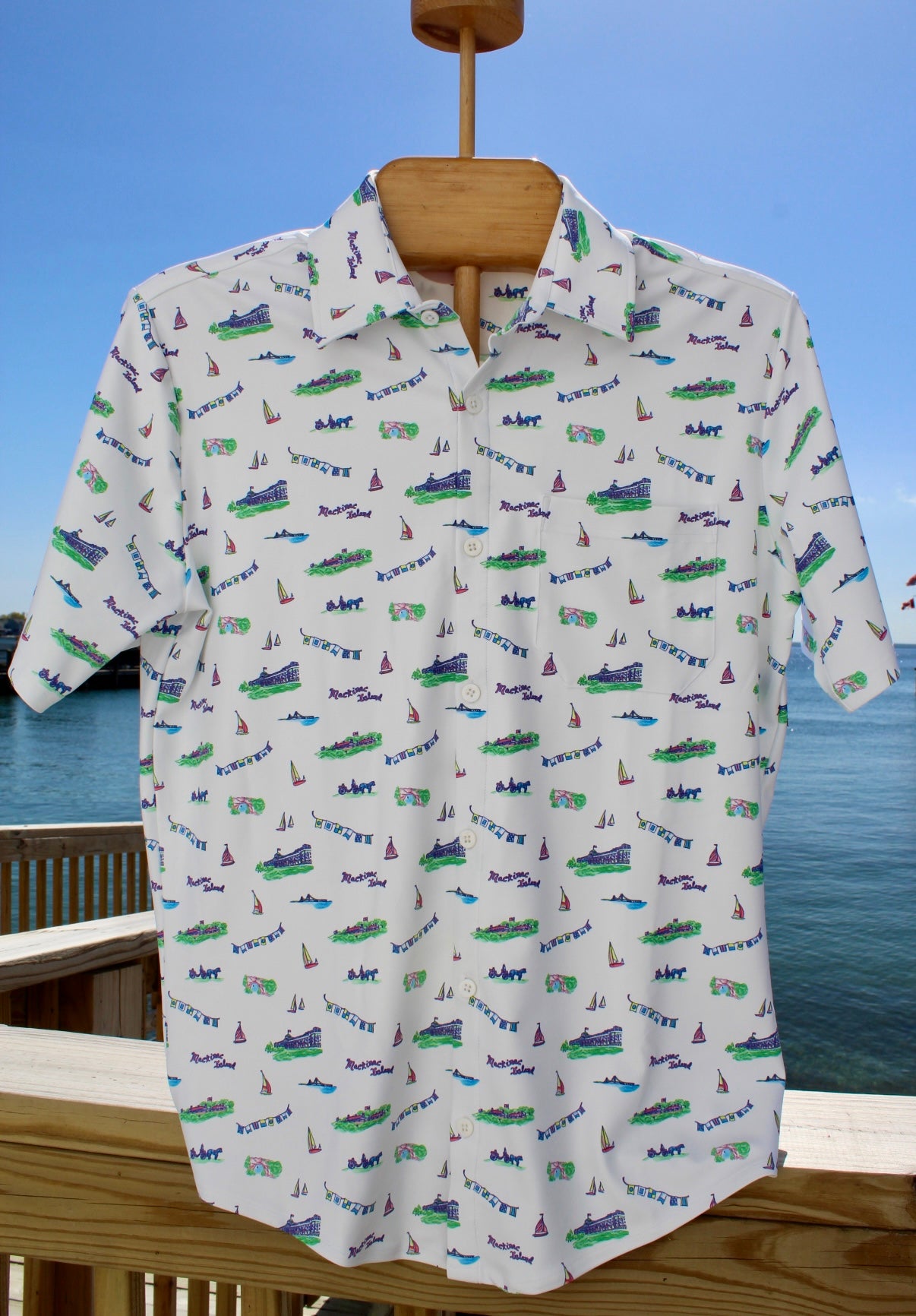 Weekend On Mackinac Mens Boatyard Shirt