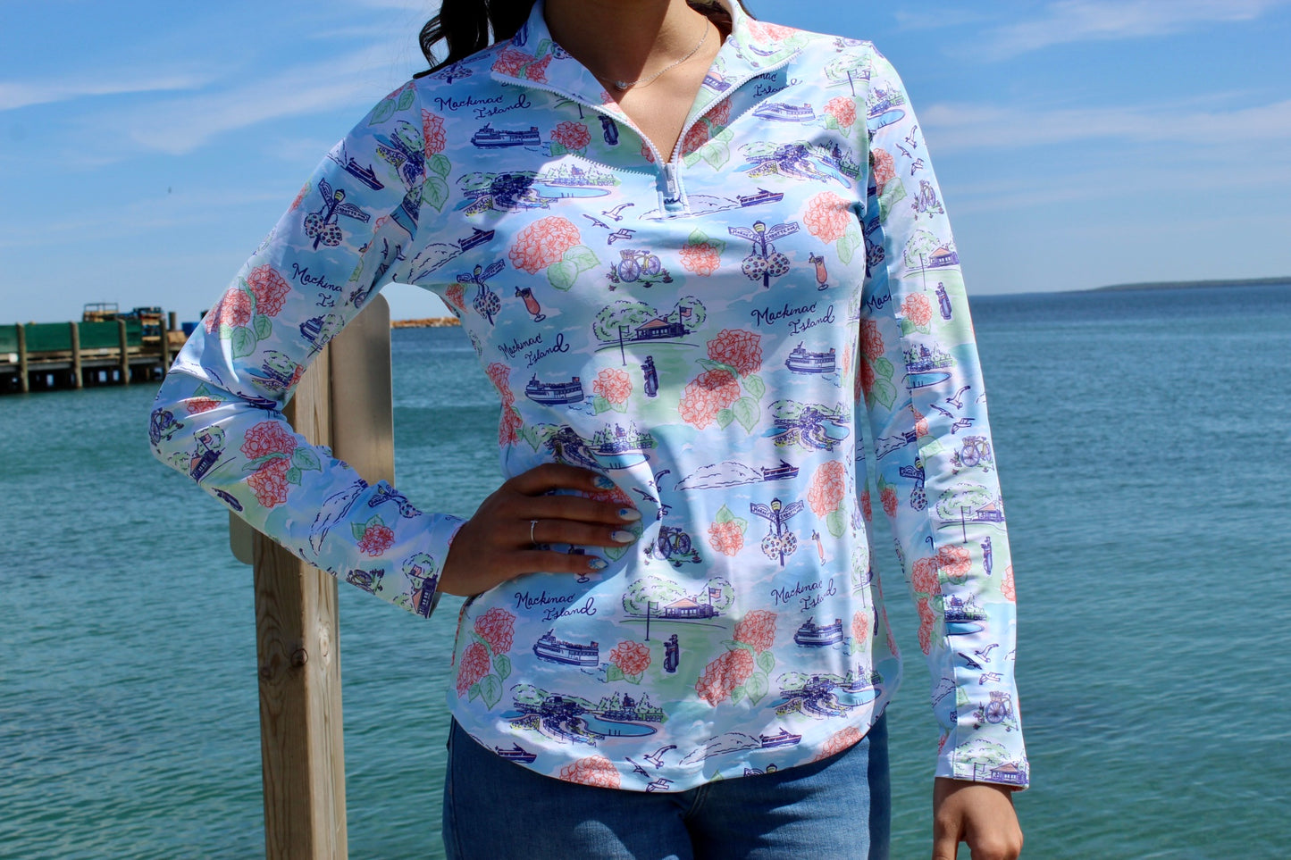 Mackinac In Bloom Ava 1/4 Zip