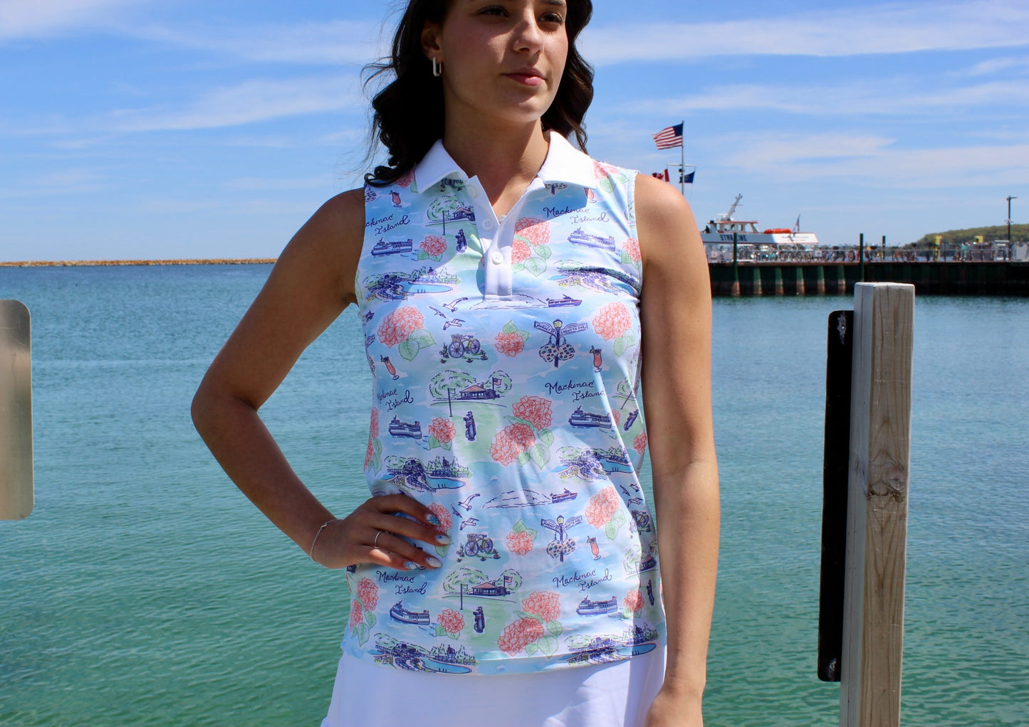 Mackinac In Bloom Alice Top