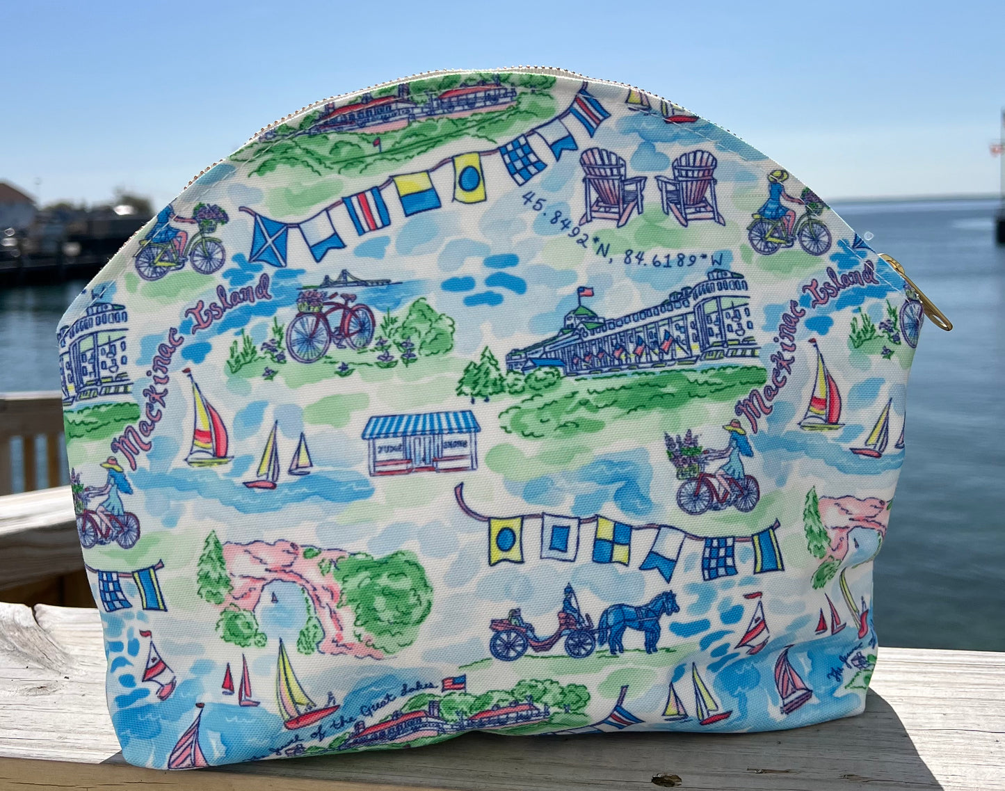 Weekend On Mackinac Travel Pouch