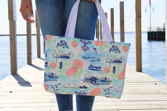 Mackinac In Bloom Day Tote